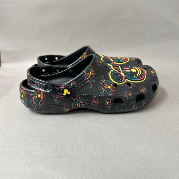 Crocs Disney Mickey Halloween Glow In The Dark Classic Clog Womens size 9 Mens 7 - Picture 6 of 16